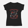 Pirata Codex-Womens-V-Neck-Tee-glitchygorilla