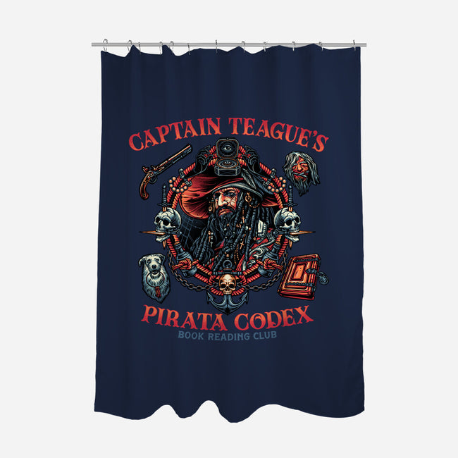 Pirata Codex-None-Polyester-Shower Curtain-glitchygorilla