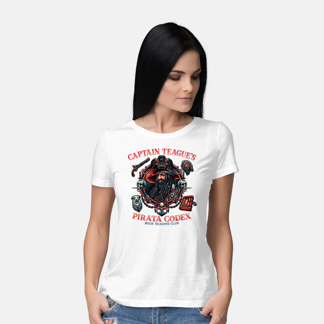 Pirata Codex-Womens-Basic-Tee-glitchygorilla