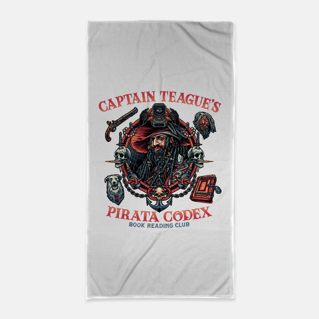 Pirata Codex-None-Beach-Towel-glitchygorilla