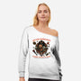 Cursed Travel And Tours-Womens-Off Shoulder-Sweatshirt-glitchygorilla