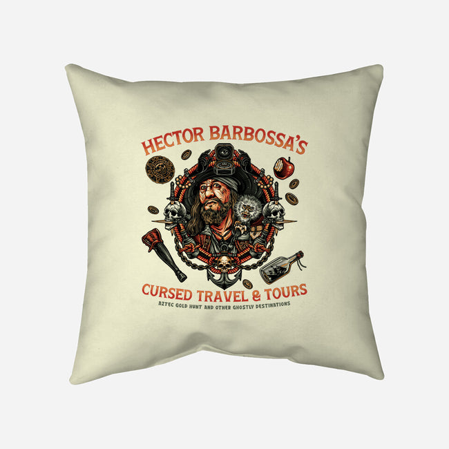 Cursed Travel And Tours-None-Non-Removable Cover w Insert-Throw Pillow-glitchygorilla