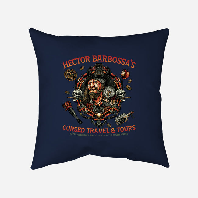 Cursed Travel And Tours-None-Non-Removable Cover w Insert-Throw Pillow-glitchygorilla