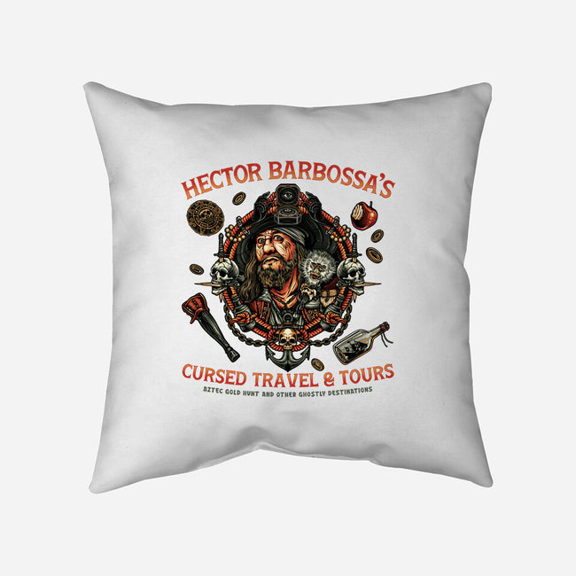 Cursed Travel And Tours-None-Non-Removable Cover w Insert-Throw Pillow-glitchygorilla