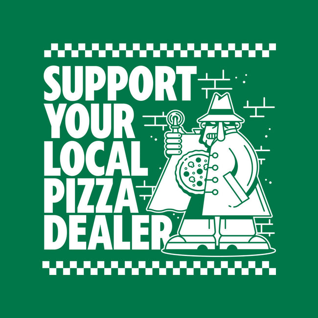 Support Your Local Pizza Dealer-Cat-Bandana-Pet Collar-demonigote