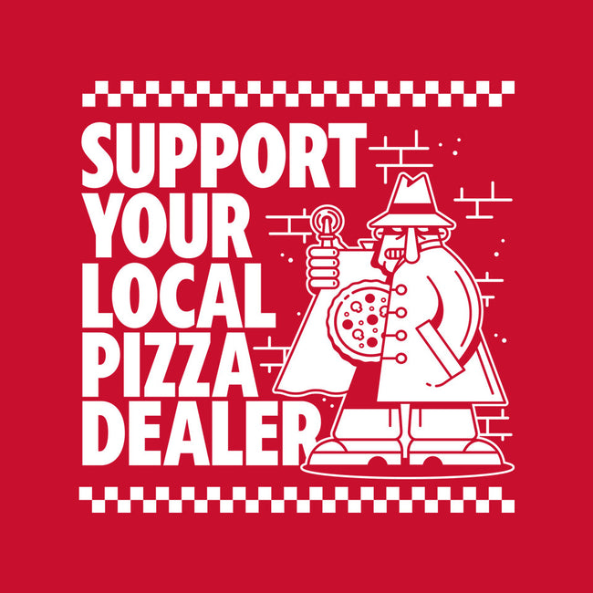 Support Your Local Pizza Dealer-Dog-Basic-Pet Tank-demonigote