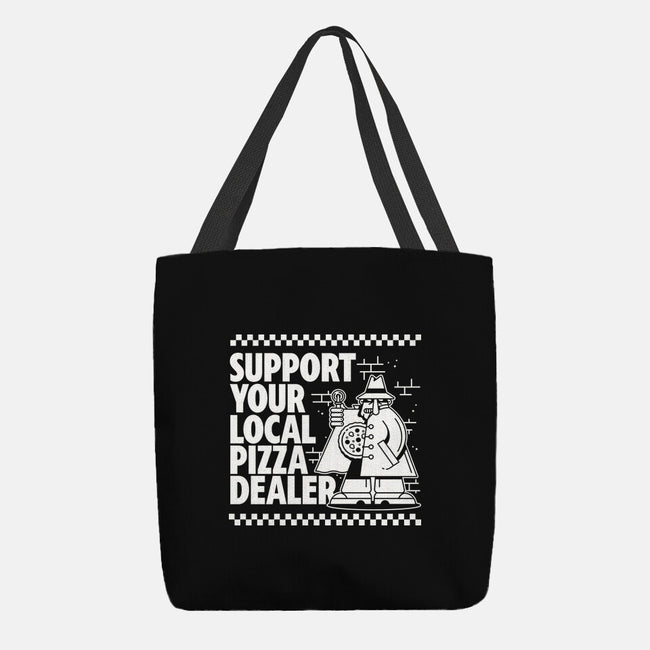 Support Your Local Pizza Dealer-None-Basic Tote-Bag-demonigote