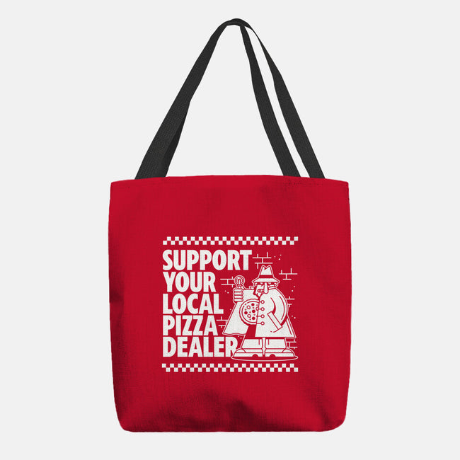 Support Your Local Pizza Dealer-None-Basic Tote-Bag-demonigote