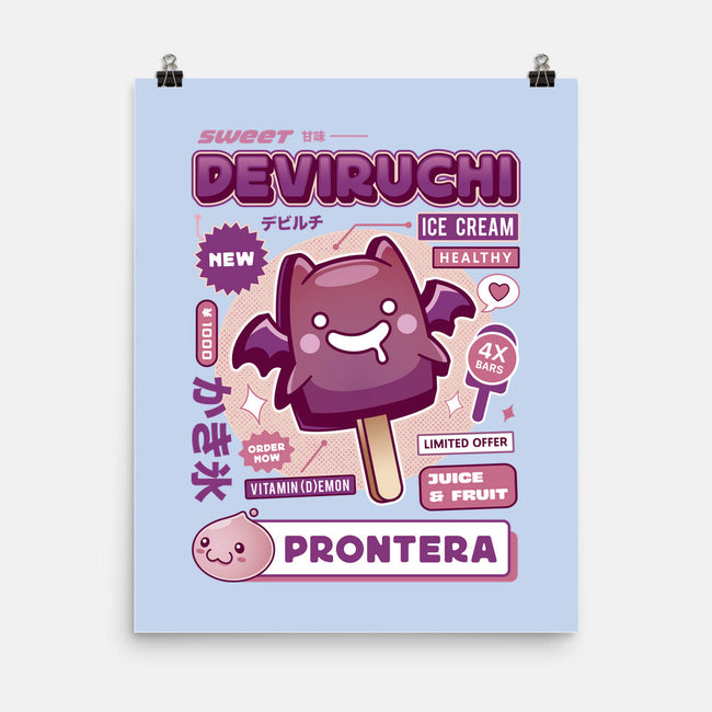 Deviruchi Ice Cream-None-Matte-Poster-LAGELANTEE