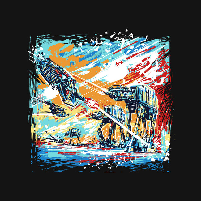 Hoth Painting-Womens-V-Neck-Tee-zascanauta