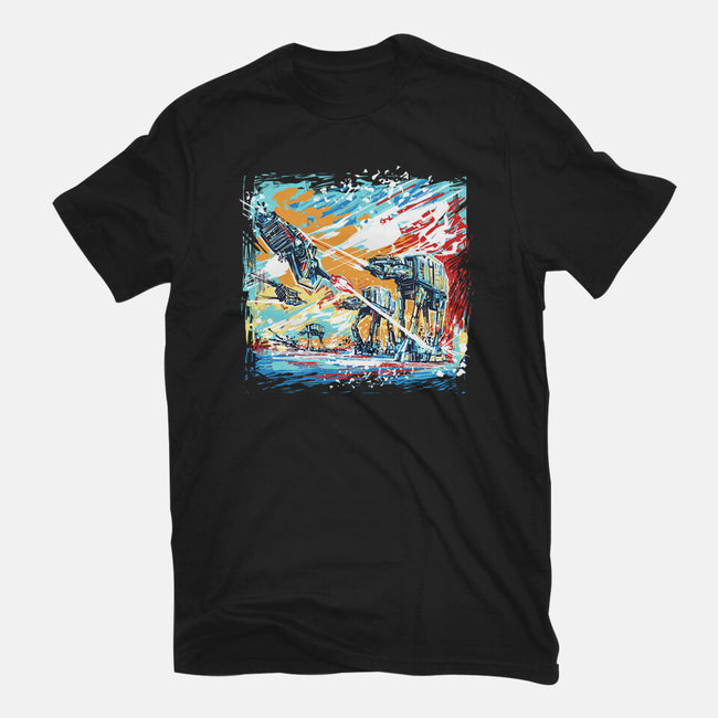 Hoth Painting-Unisex-Basic-Tee-zascanauta