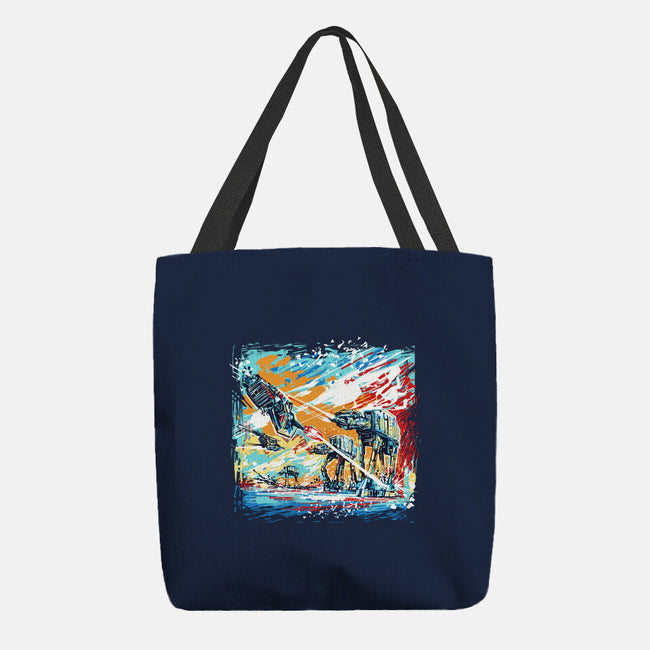 Hoth Painting-None-Basic Tote-Bag-zascanauta