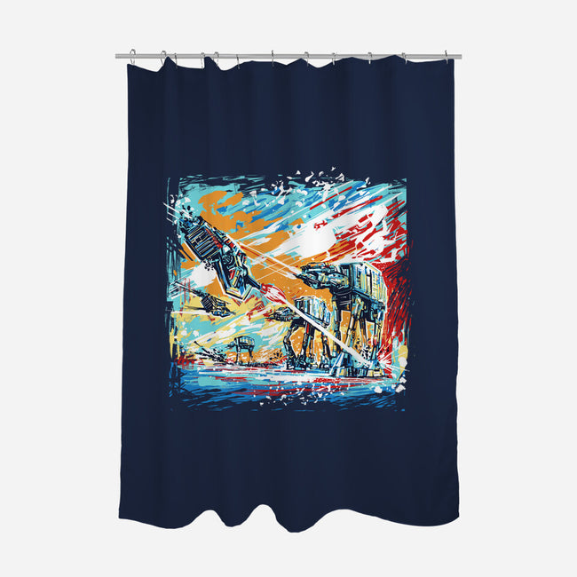 Hoth Painting-None-Polyester-Shower Curtain-zascanauta