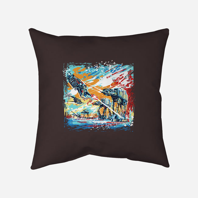 Hoth Painting-None-Non-Removable Cover w Insert-Throw Pillow-zascanauta