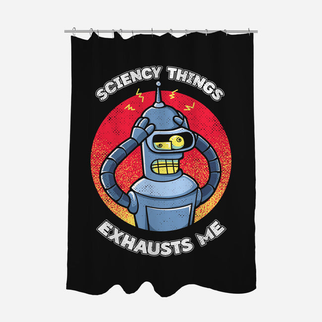 Sciency Things Exhausts Me-None-Polyester-Shower Curtain-grevalra