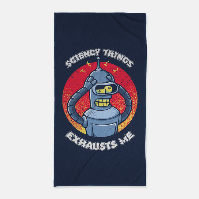 Sciency Things Exhausts Me-None-Beach-Towel-grevalra