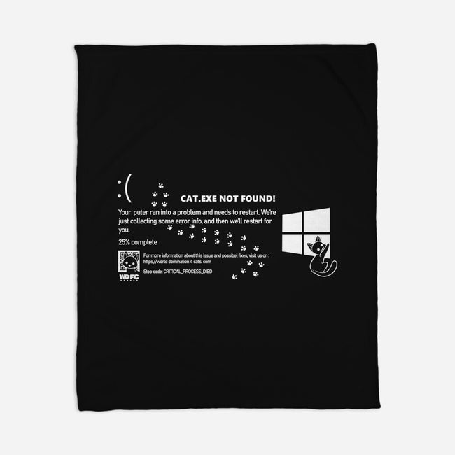 Cat Windows Crash-None-Fleece-Blanket-worlddominationforcats