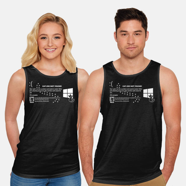 Cat Windows Crash-Unisex-Basic-Tank-worlddominationforcats