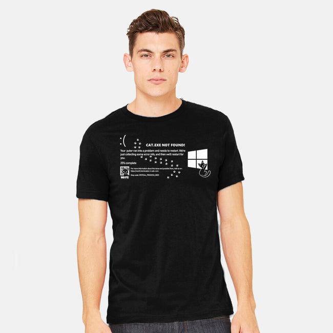 Cat Windows Crash-Mens-Heavyweight-Tee-worlddominationforcats