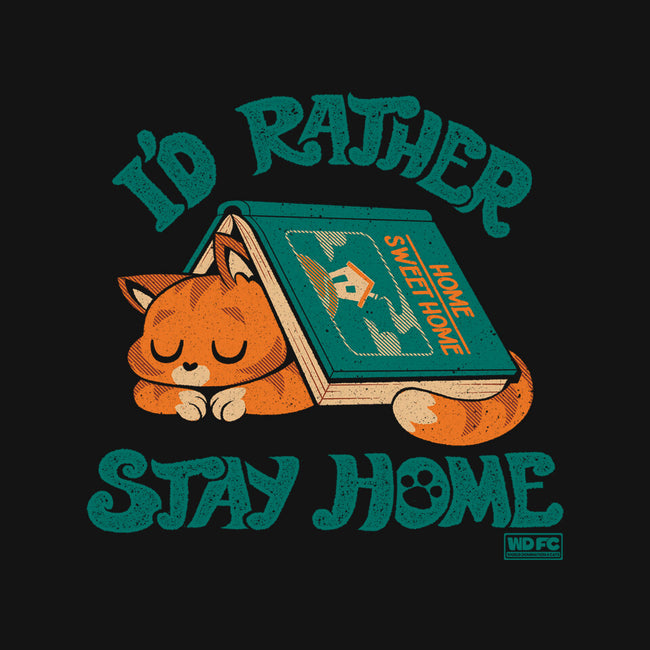 Rather Stay Home-Womens-Basic-Tee-worlddominationforcats