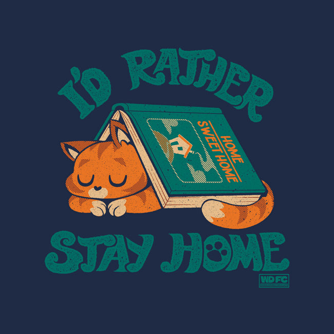 Rather Stay Home-Mens-Long Sleeved-Tee-worlddominationforcats