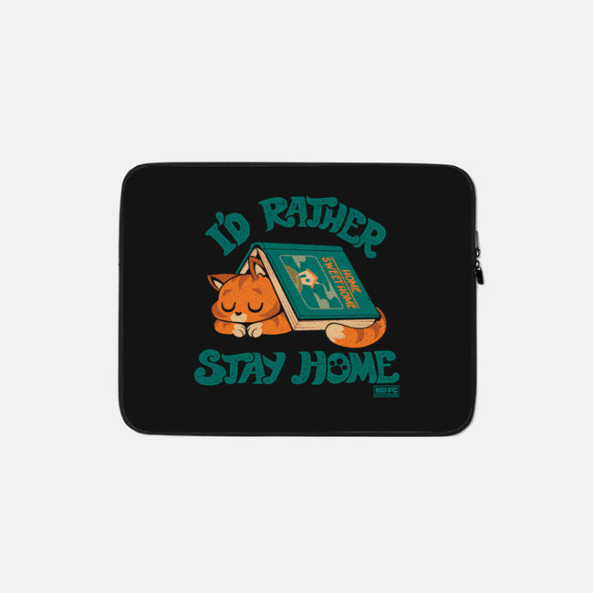 Rather Stay Home-None-Zippered-Laptop Sleeve-worlddominationforcats