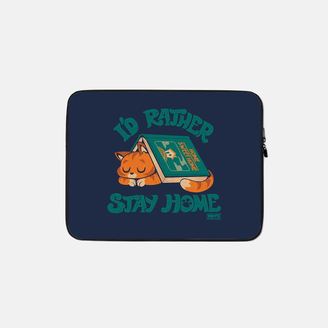 Rather Stay Home-None-Zippered-Laptop Sleeve-worlddominationforcats