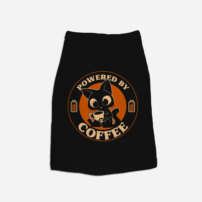 Powered By Coffee Cat-Dog-Basic-Pet Tank-worlddominationforcats