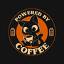 Powered By Coffee Cat-Unisex-Kitchen-Apron-worlddominationforcats