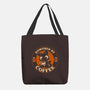 Powered By Coffee Cat-None-Basic Tote-Bag-worlddominationforcats