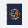 Powered By Coffee Cat-None-Dot Grid-Notebook-worlddominationforcats