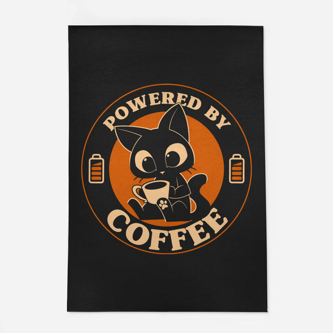 Powered By Coffee Cat-None-Indoor-Rug-worlddominationforcats