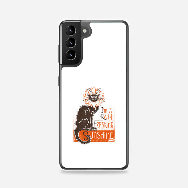 Ray Of Freaking Sunshine Cats-Samsung-Snap-Phone Case-worlddominationforcats