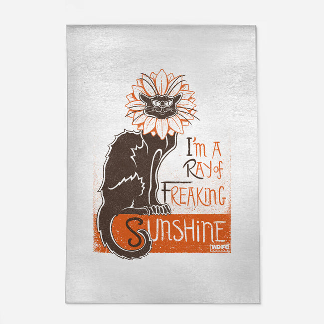 Ray Of Freaking Sunshine Cats-None-Outdoor-Rug-worlddominationforcats