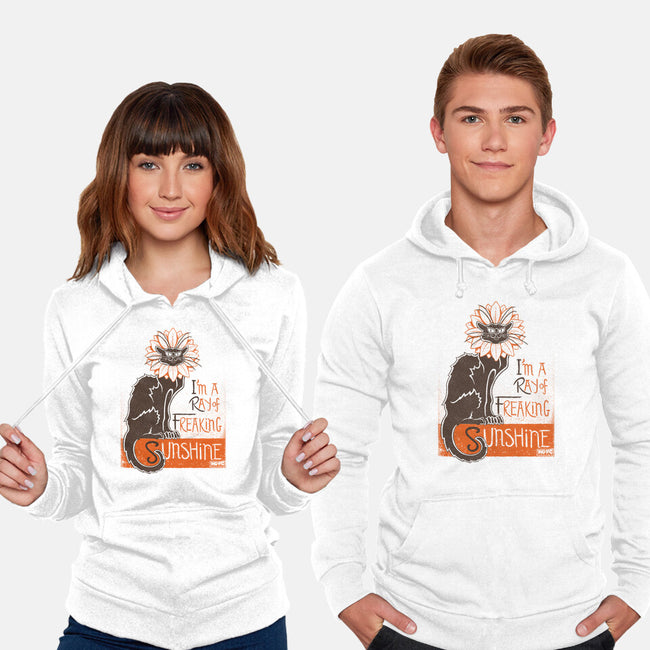 Ray Of Freaking Sunshine Cats-Unisex-Pullover-Sweatshirt-worlddominationforcats