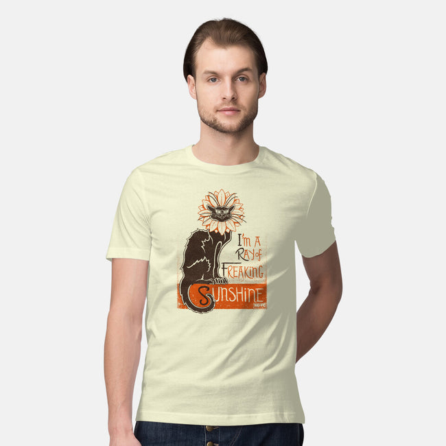 Ray Of Freaking Sunshine Cats-Mens-Premium-Tee-worlddominationforcats