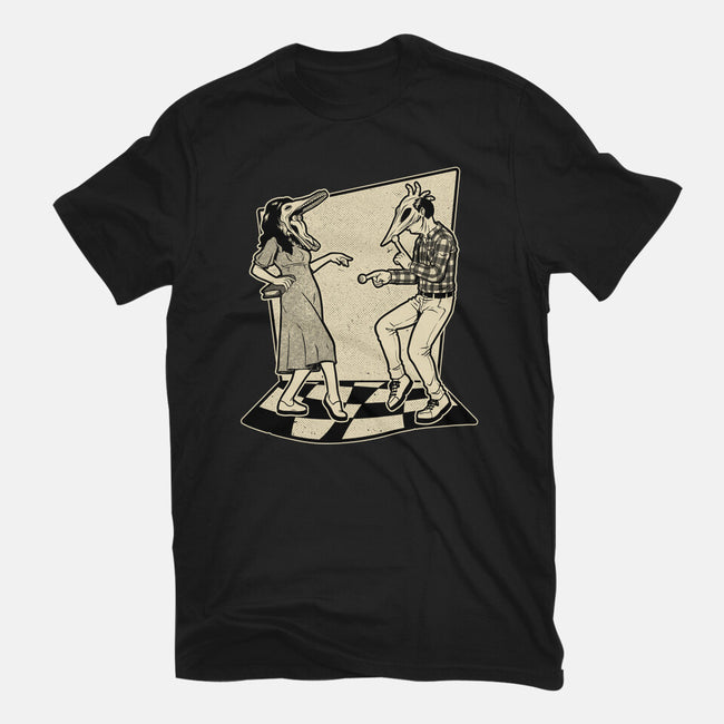 Ghost Couple Dance-Womens-Fitted-Tee-Studio Mootant