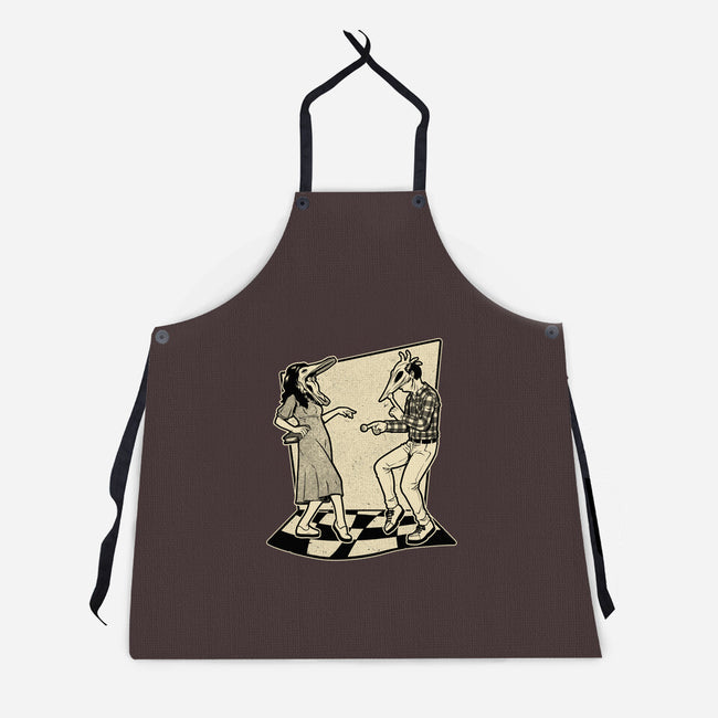 Ghost Couple Dance-Unisex-Kitchen-Apron-Studio Mootant