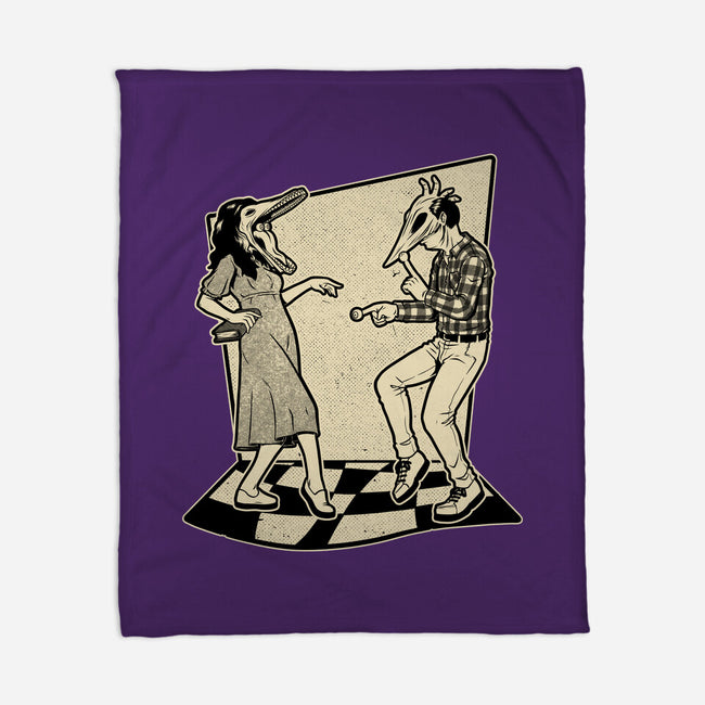 Ghost Couple Dance-None-Fleece-Blanket-Studio Mootant