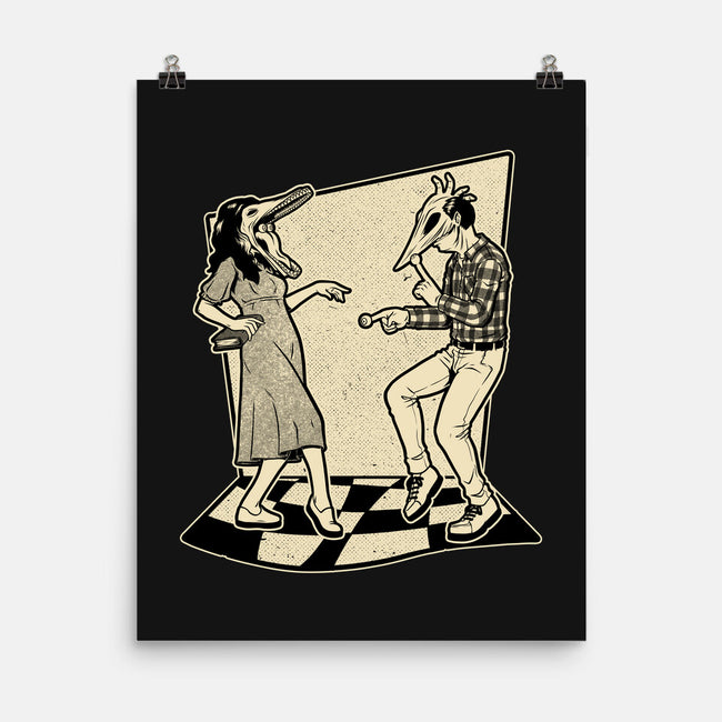 Ghost Couple Dance-None-Matte-Poster-Studio Mootant