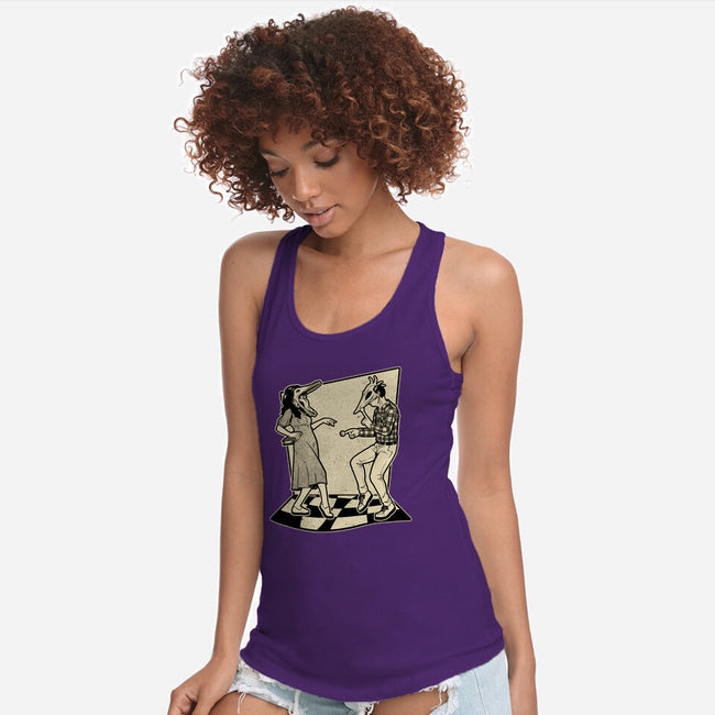 Ghost Couple Dance-Womens-Racerback-Tank-Studio Mootant