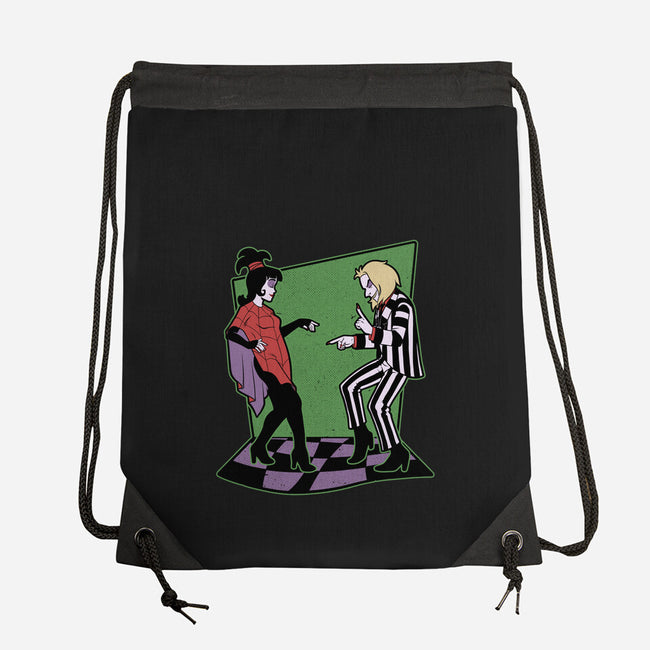 Beetle And Girl Dance-None-Drawstring-Bag-Studio Mootant