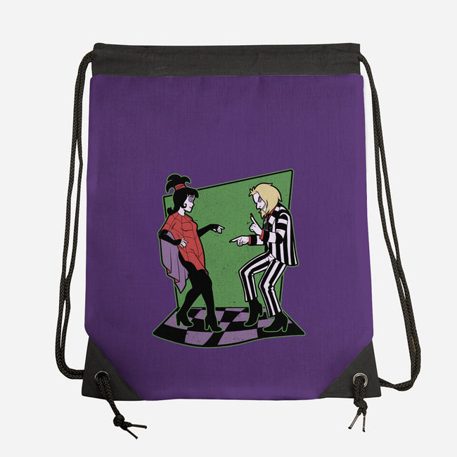 Beetle And Girl Dance-None-Drawstring-Bag-Studio Mootant