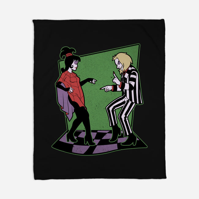 Beetle And Girl Dance-None-Fleece-Blanket-Studio Mootant