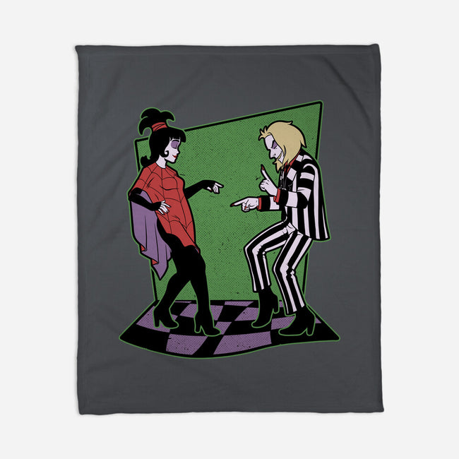 Beetle And Girl Dance-None-Fleece-Blanket-Studio Mootant