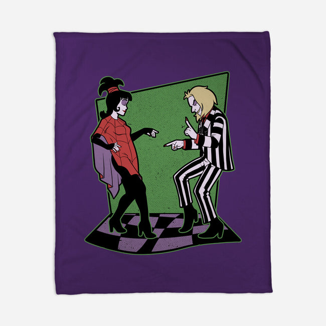 Beetle And Girl Dance-None-Fleece-Blanket-Studio Mootant