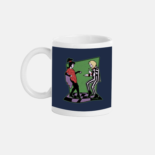 Beetle And Girl Dance-None-Mug-Drinkware-Studio Mootant