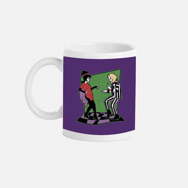 Beetle And Girl Dance-None-Mug-Drinkware-Studio Mootant