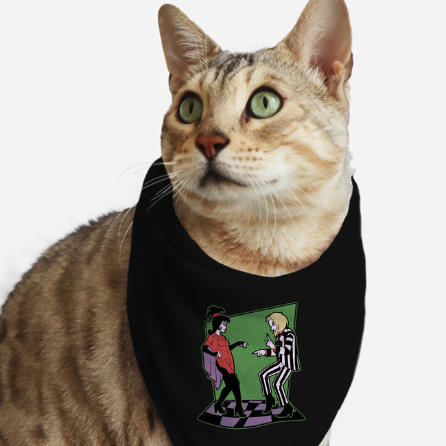 Beetle And Girl Dance-Cat-Bandana-Pet Collar-Studio Mootant