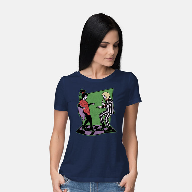 Beetle And Girl Dance-Womens-Basic-Tee-Studio Mootant